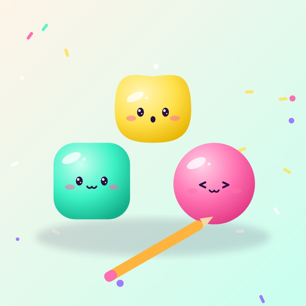 Pack anti-stress exam 3 squishies POUIK