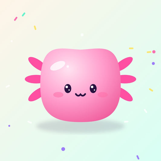 Squishy axolotl Axo Gloop POUIK