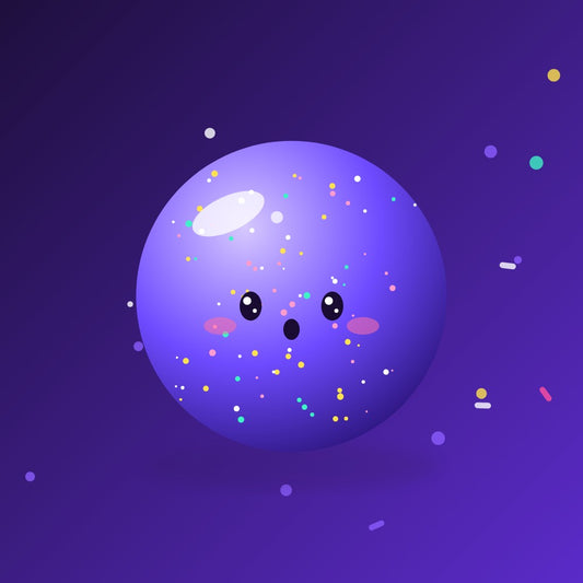 Balle anti-stress Boule Galaxie POUIK