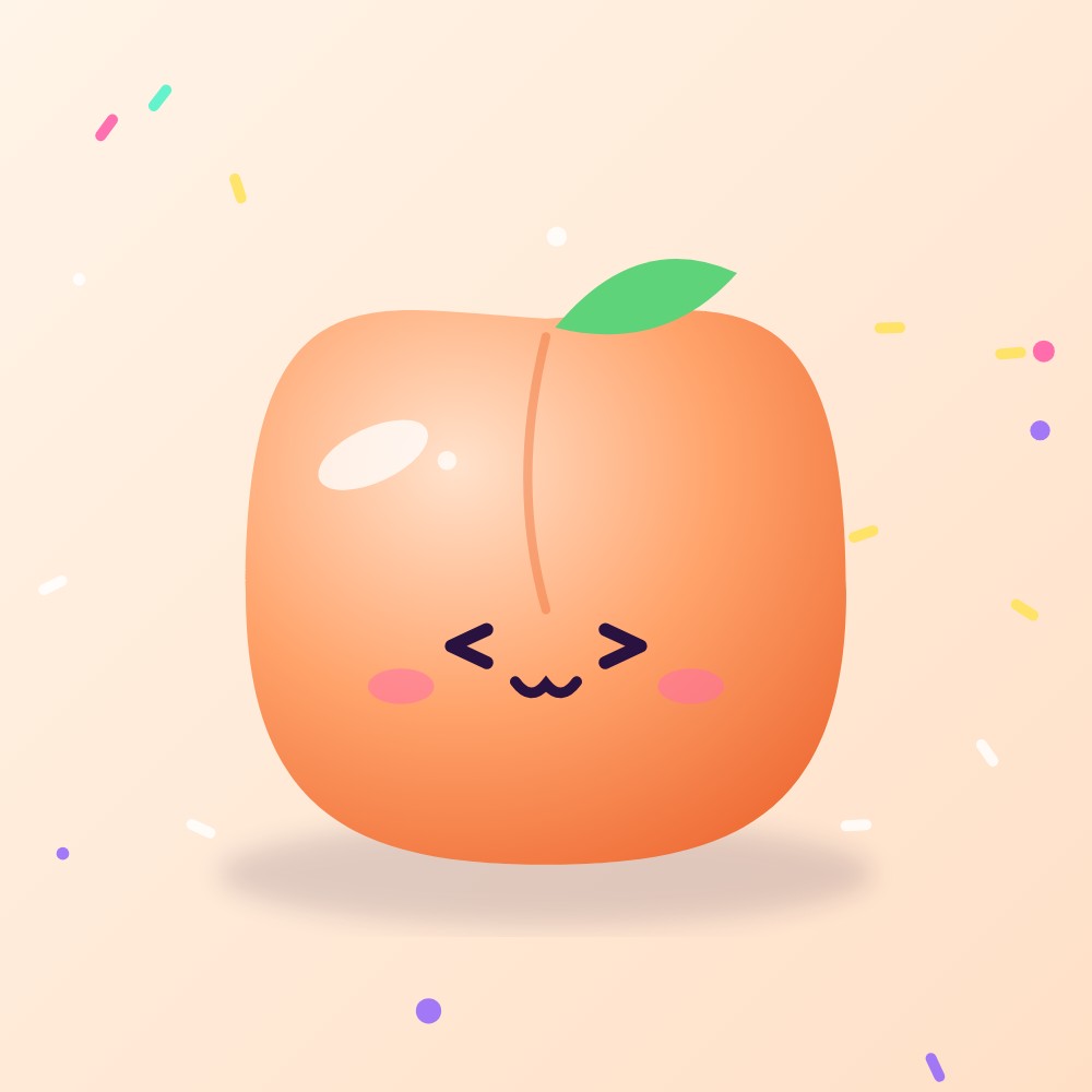 Squishy géant Méga Pêche POUIK